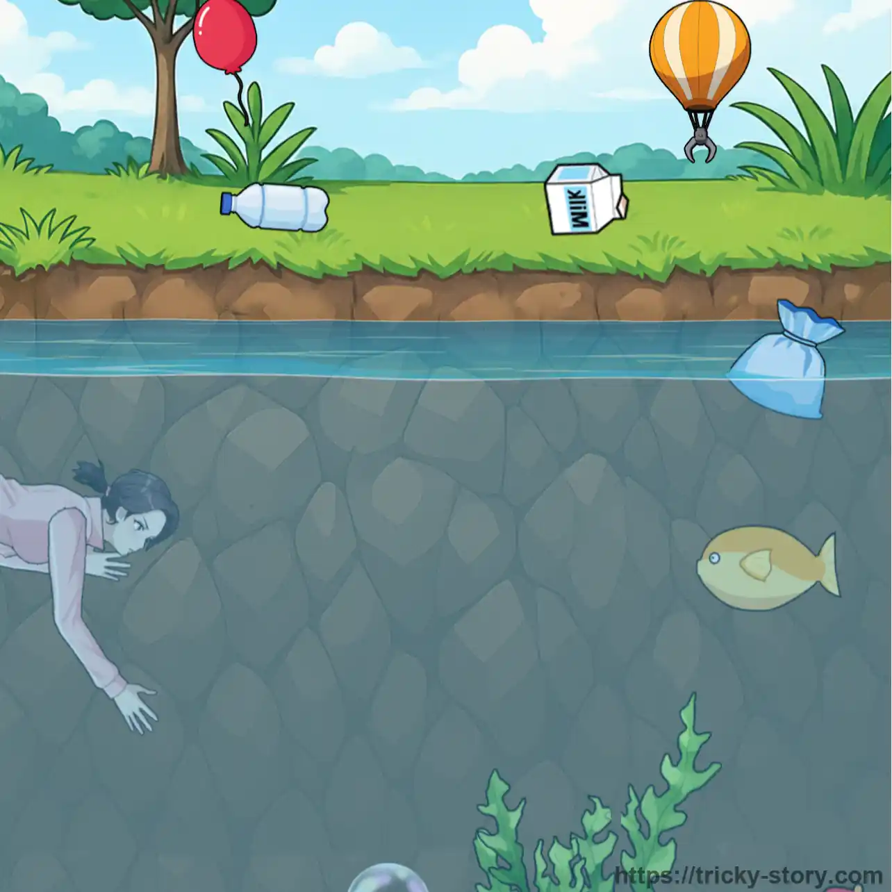 Tricky Story Level 14 Solution Walkthrough